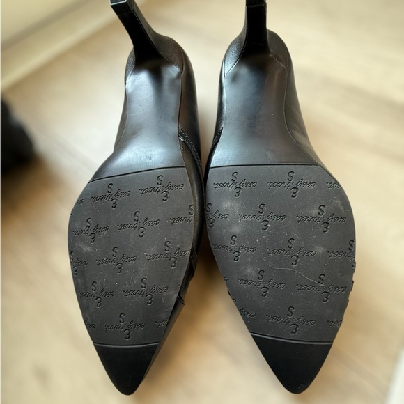 Easy Street Classic Nobel Black Pointed Toe Kitten Heels 7.5 M Wedding Office - Picture 7 of 9